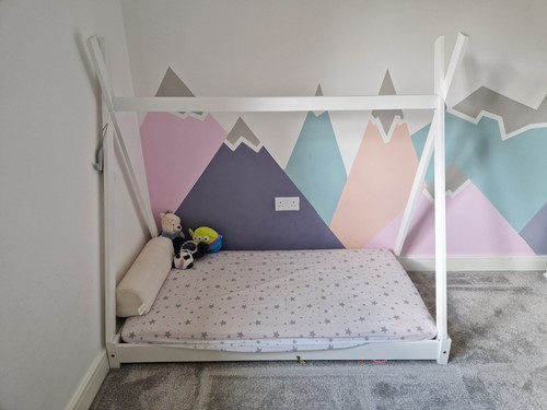 Toddler floor bed - toddler, frame