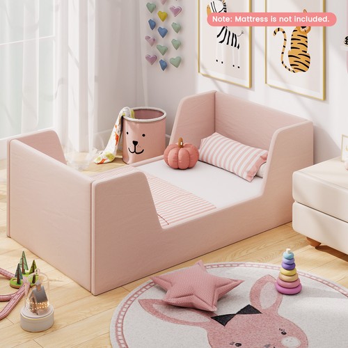 Toddler bed frame soft velvet - bed,