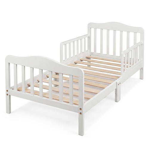 Toddler bed with safety rails - with,