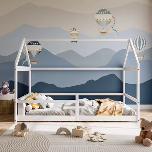Children pine wood bed - pine,